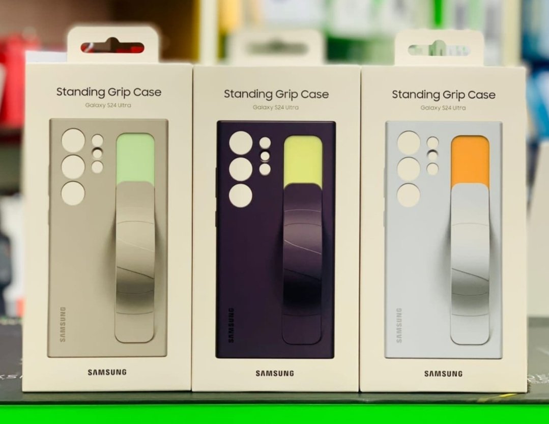 standing grip samsung s24 ultra لون اخضر فاتح
