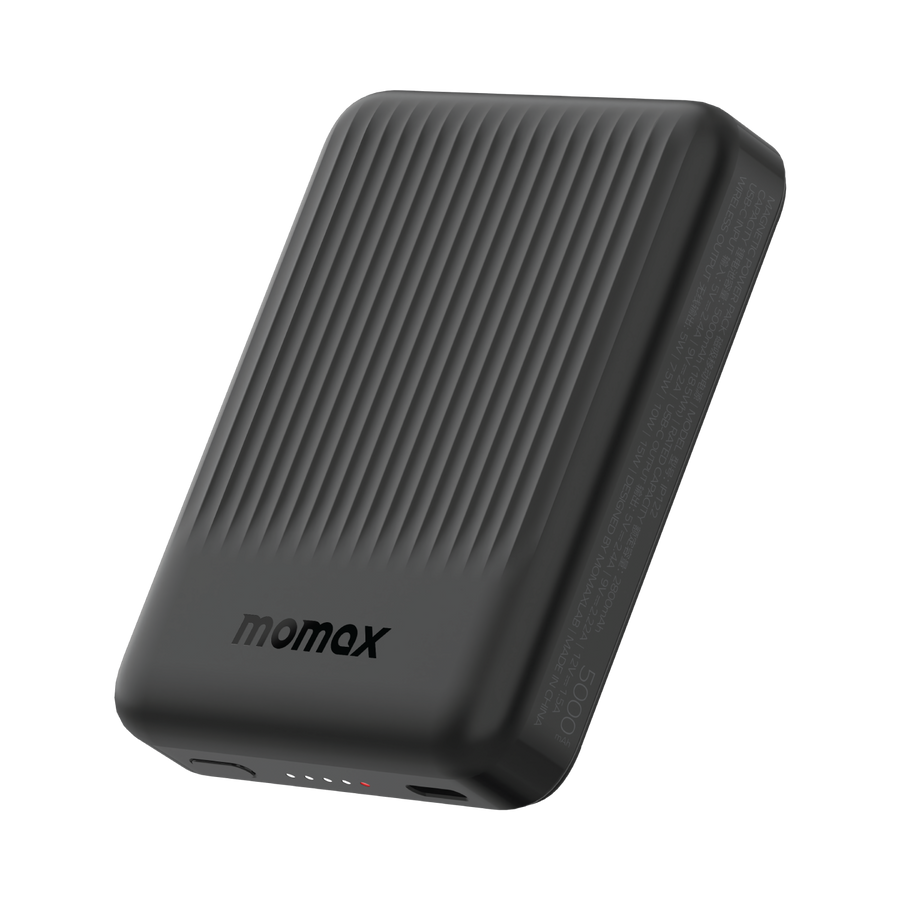 باور بنك اللاسلكي المغناطيسي q.mag minimal 2 بسعة 5000mah لون اسود
