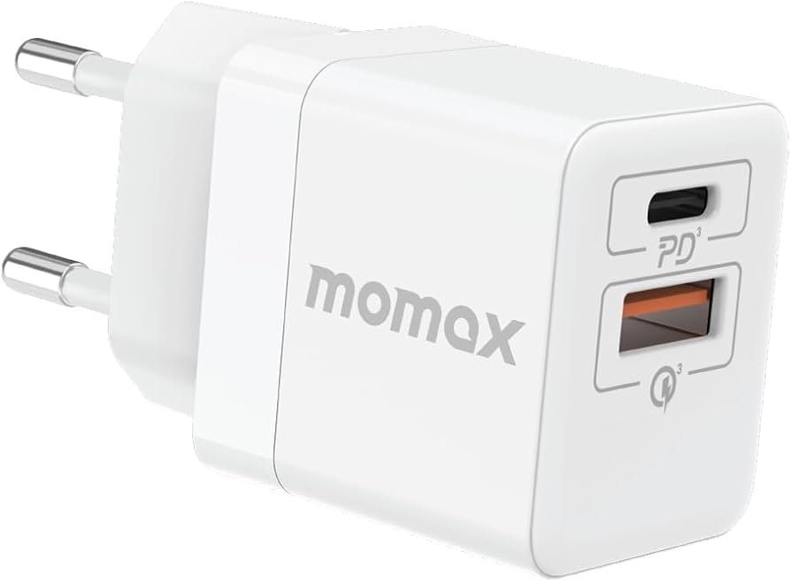 one plug 20w 2port usb-c  a mini charger لون ابيض